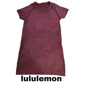 Lululemon Swiftly tech Marroon  Short Sleeve  Size 4 Shirt